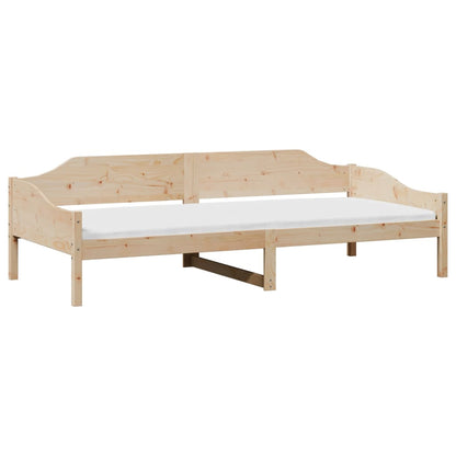 Solid Pine Wood Bed Frame 90x200 cm - No Mattress Included