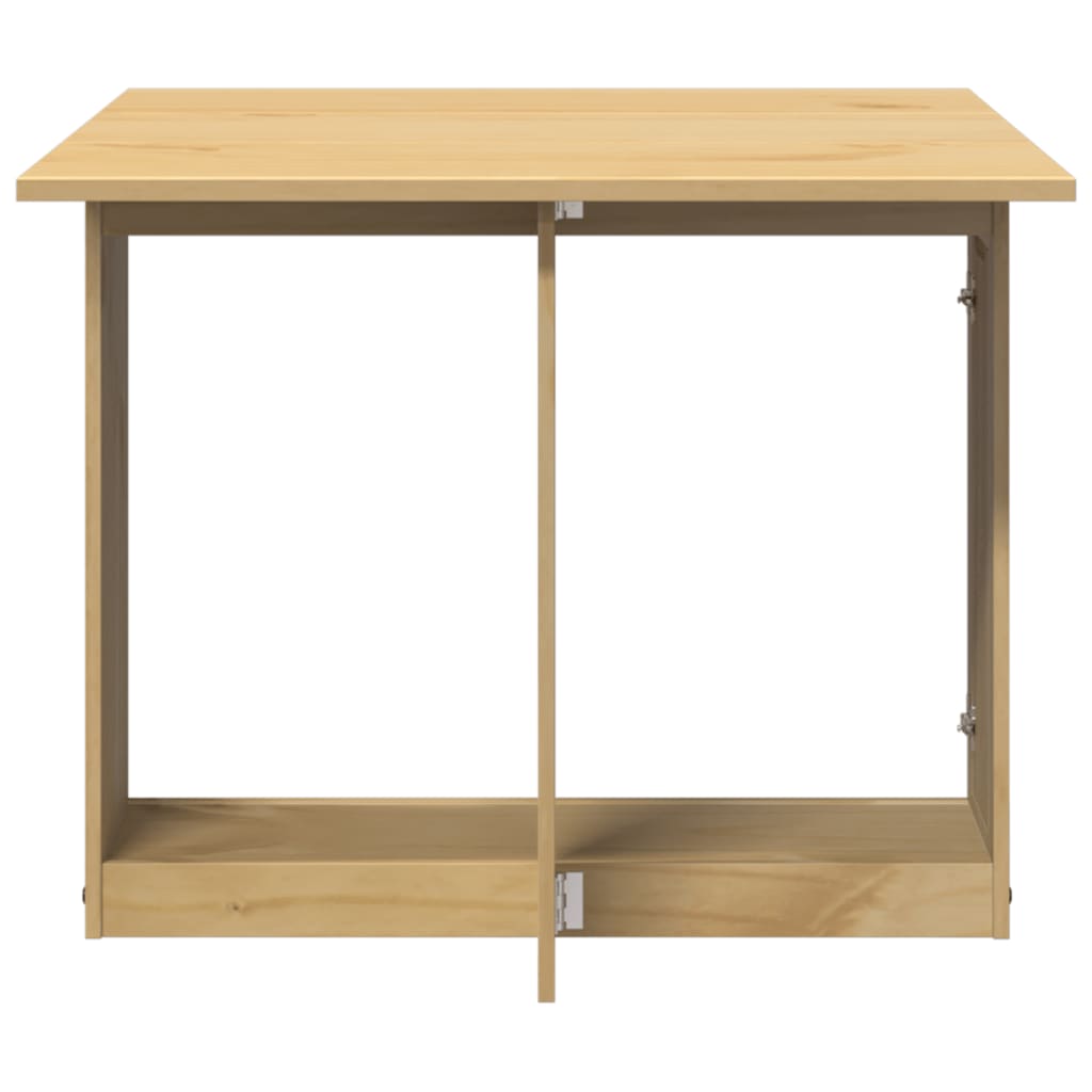 Foldable Butterfly Dining Table - Solid Pine Wood, Corona Wax Brown