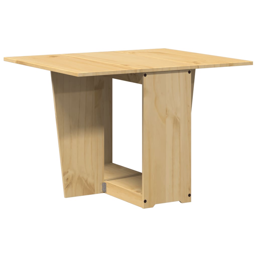 Foldable Butterfly Dining Table - Solid Pine Wood, Corona Wax Brown
