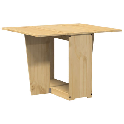 Foldable Butterfly Dining Table - Solid Pine Wood, Corona Wax Brown