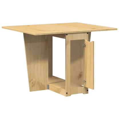 Foldable Butterfly Dining Table - Solid Pine Wood, Corona Wax Brown