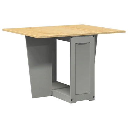 Foldable Butterfly Dining Table in Corona Grey Solid Pine Wood