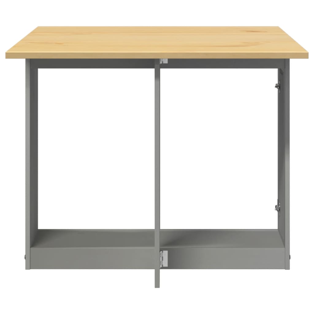 Foldable Butterfly Dining Table in Corona Grey Solid Pine Wood