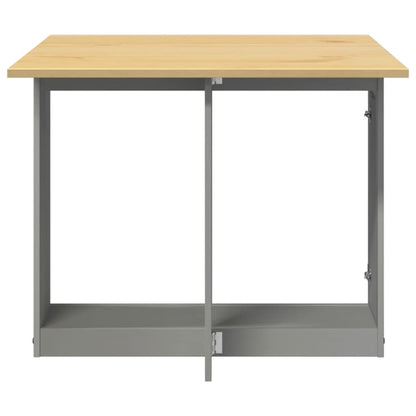 Foldable Butterfly Dining Table in Corona Grey Solid Pine Wood