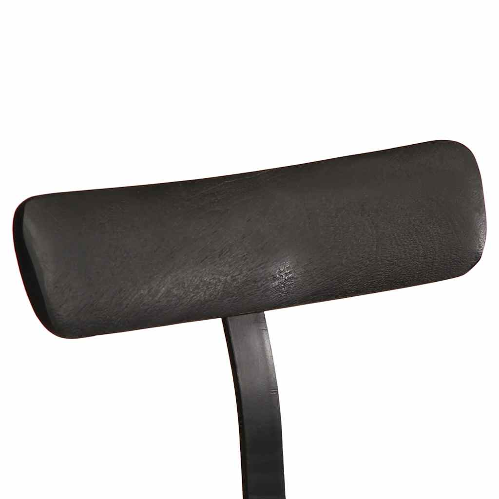 Black Mango Wood Bar Stools Set of 2 - 49x43x103 cm