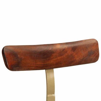 Solid Mango Wood Bar Stools Set of 2, 49x43x79 cm