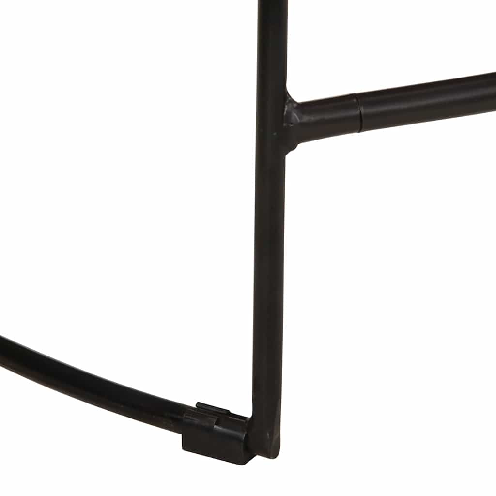 Solid Mango Wood Bar Stools, Set of 2, 49x43x88 cm