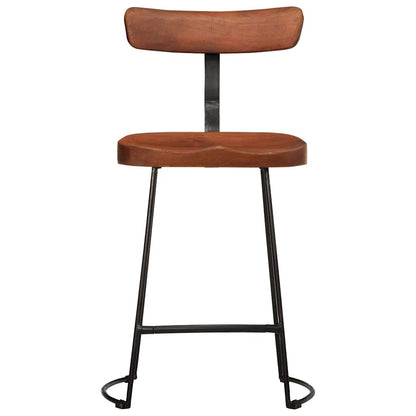 Solid Wood Mango Bar Stools Set of 2 - 49x43x79 cm