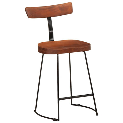 Solid Wood Mango Bar Stools Set of 2 - 49x43x79 cm