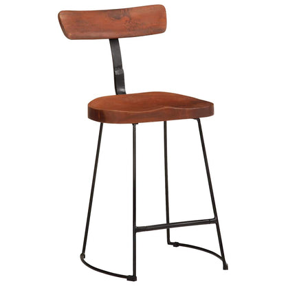 Solid Wood Mango Bar Stools Set of 2 - 49x43x79 cm