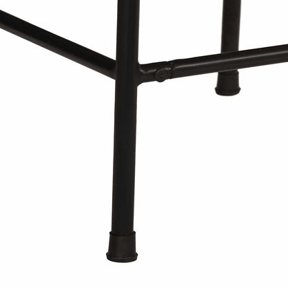 Solid Mango Wood Bar Stools - Set of 2, 46x35.5x80 cm