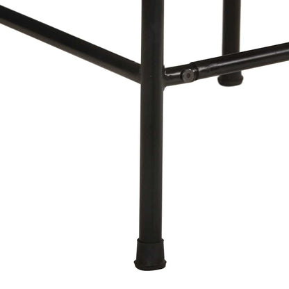 Set of 4 Solid Mango Wood Bar Stools - Rustic Charm, 46x35.5x70 cm
