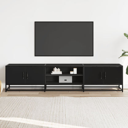 TV Cabinet Black 180x35x41 cm Engineered Wood