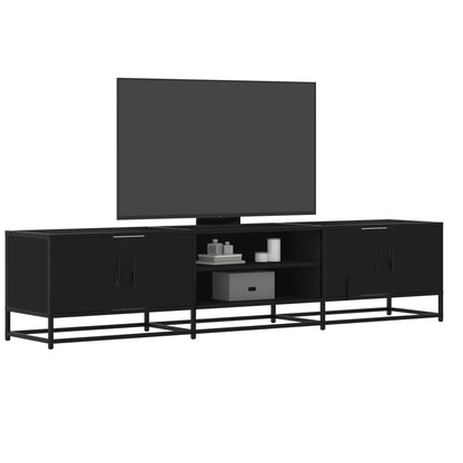 TV Cabinet Black 180x35x41 cm Engineered Wood