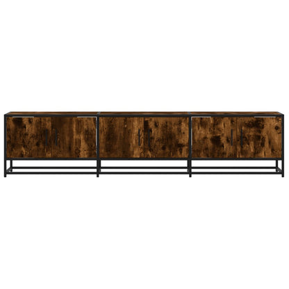 TV Cabinet Smoked Oak 180x35x41 cm Engineered Wood