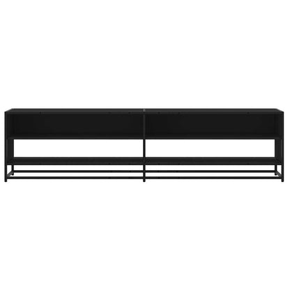TV Cabinet Black 180.5x40x46 cm Engineered Wood