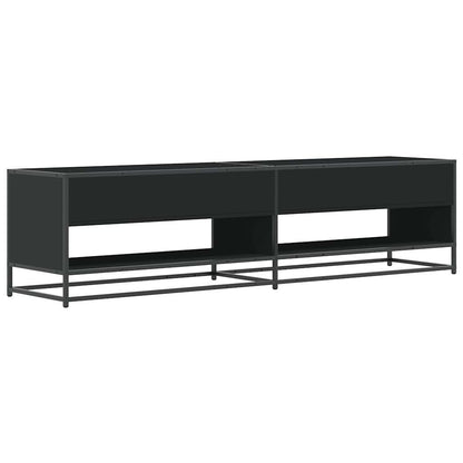 TV Cabinet Black 180.5x40x46 cm Engineered Wood