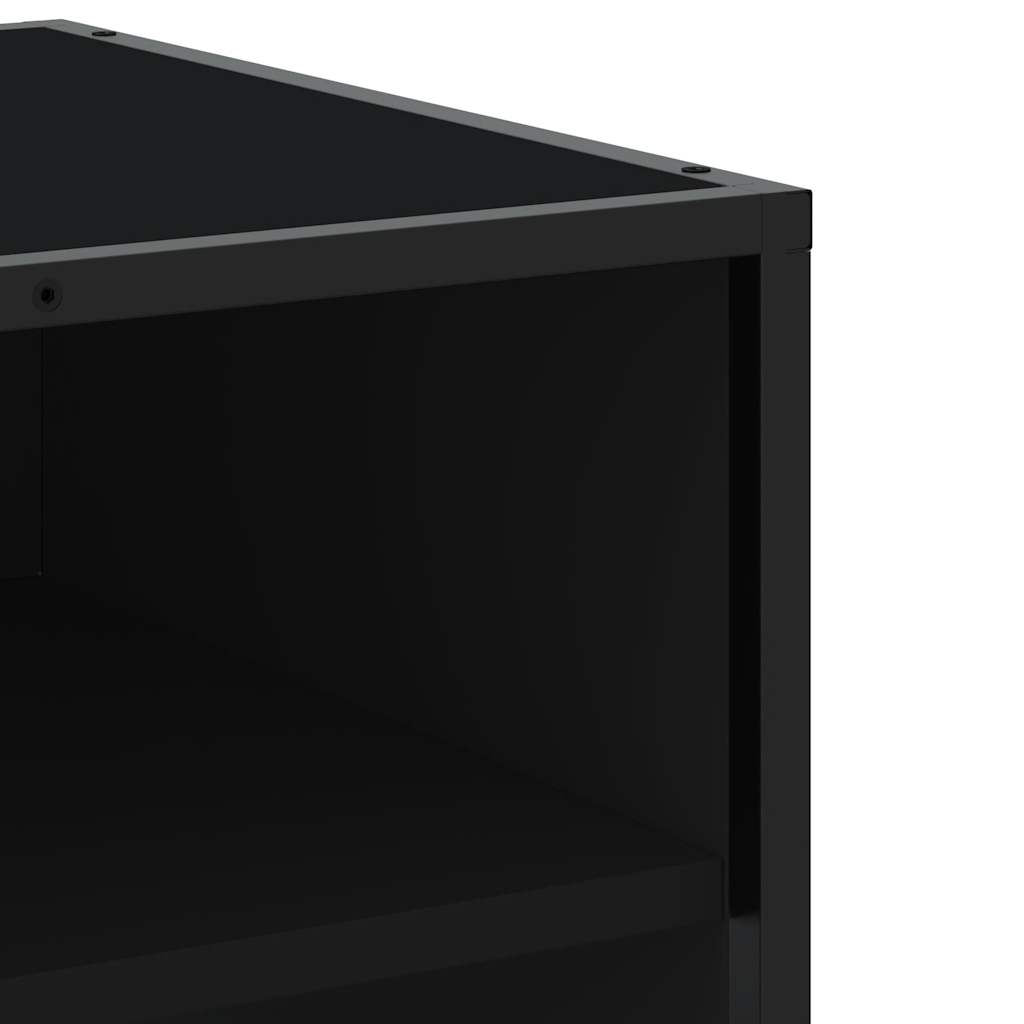 TV Cabinet Black 180.5x40x46 cm Engineered Wood
