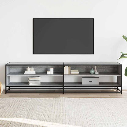 TV Cabinet Grey Sonoma 180.5x40x46 cm Engineered Wood