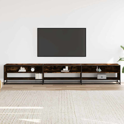 TV Cabinet Smoked Oak 270x40x46 cm Engineered Wood