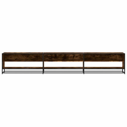 TV Cabinet Smoked Oak 270x40x46 cm Engineered Wood