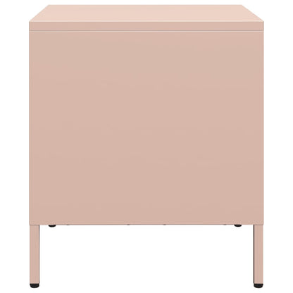 Pink Steel Bedside Cabinets Set of 2 - 35x39x43.5 cm
