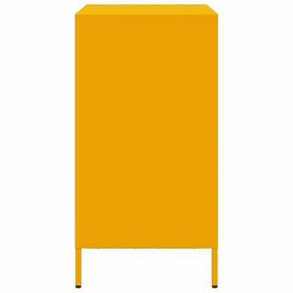 Mustard Yellow Steel Sideboard 68x39x73.5 cm | Stylish & Durable