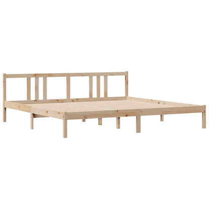 Bed Frame without Mattress 180x200 cm Super King Solid Wood Pine