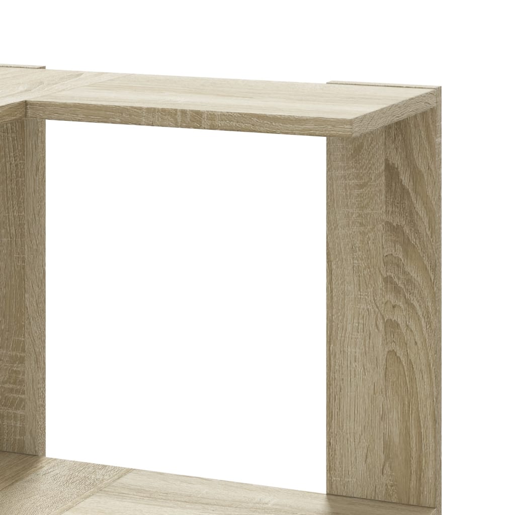 Sonoma Oak 5-Tier Corner Bookcase, 50x50x179 cm, Engineered Wood