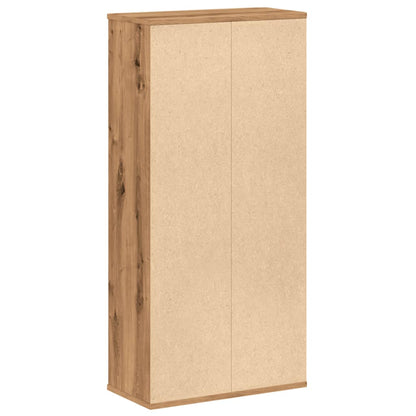 Oak Artisian Bookcase 50x25x105 cm | Engineered Wood Finish
