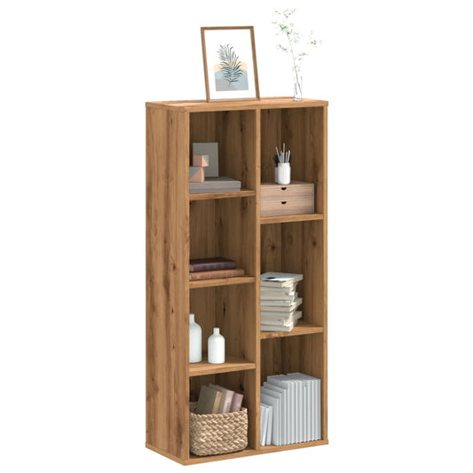 Oak Artisian Bookcase 50x25x105 cm | Engineered Wood Finish