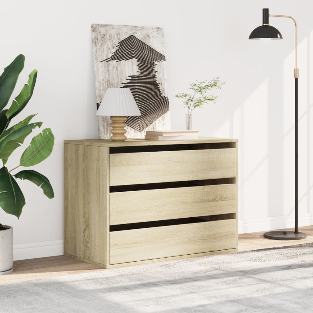 Sonoma Oak Corner Chest of Drawers 80x41x58 cm - Engineered Wood
