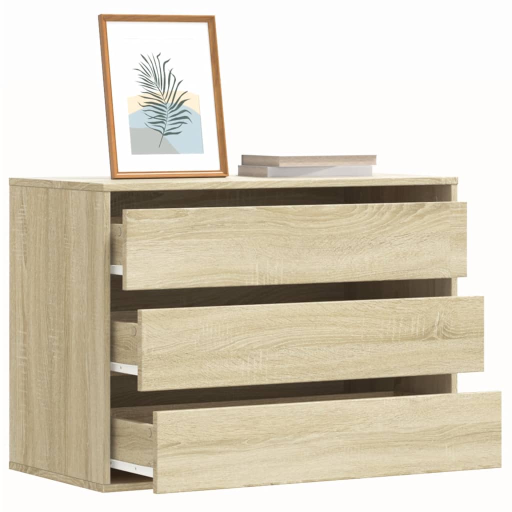 Sonoma Oak Corner Chest of Drawers 80x41x58 cm - Engineered Wood