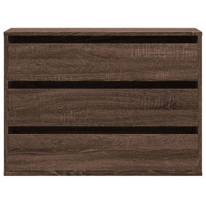 Brown Oak Corner Chest of Drawers, 80x41x58 cm, Engineered Wood