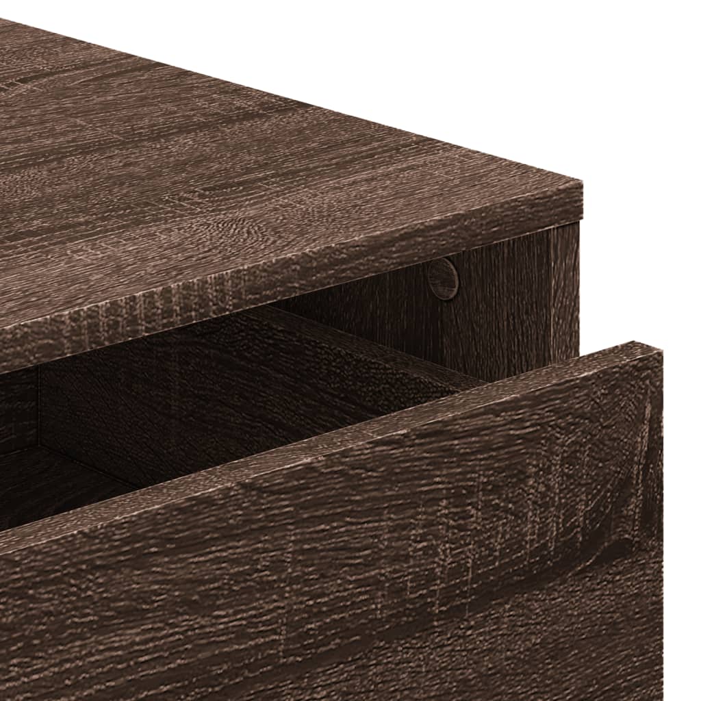 Brown Oak Corner Chest of Drawers, 80x41x58 cm, Engineered Wood