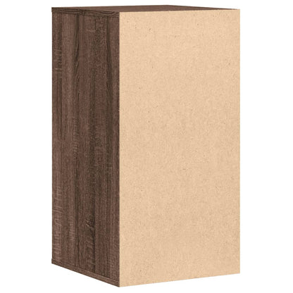 Brown Oak Corner Chest of Drawers - 40x41x76 cm Engineered Wood