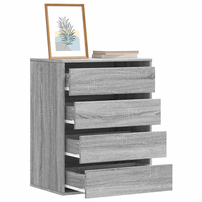 Grey Sonoma Corner Chest of Drawers, Engineered Wood, 60x41x76 cm
