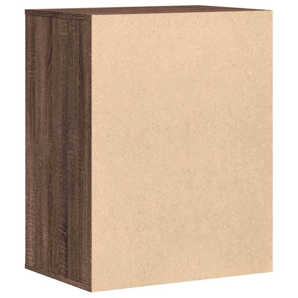 Brown Oak Corner Chest of Drawers - 60x41x76 cm Engineered Wood