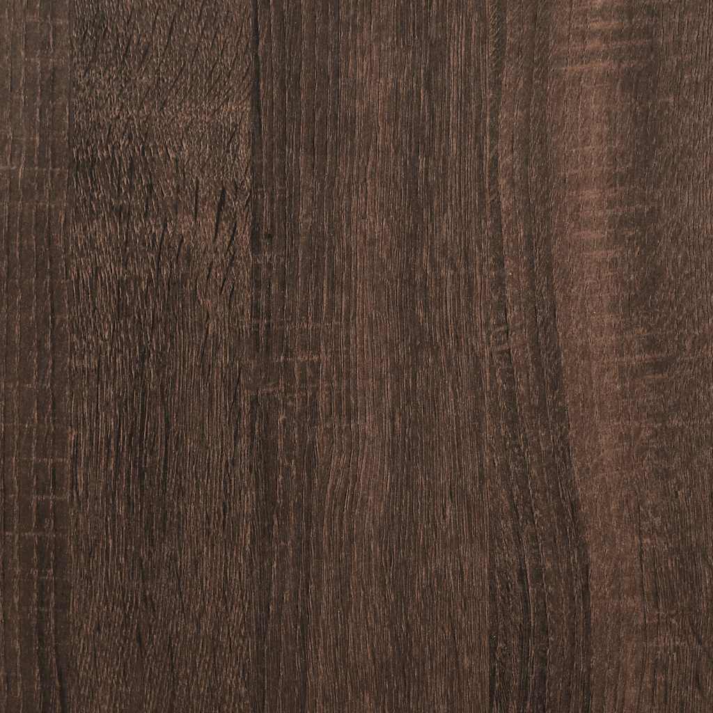 Brown Oak Corner Chest of Drawers - 60x41x76 cm Engineered Wood