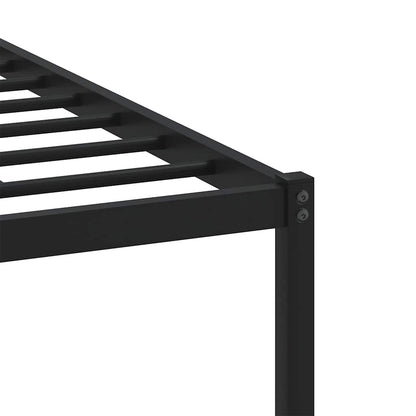 Sonoma Oak Metal Bed Frame 193x203cm - Sturdy and Stylish Design