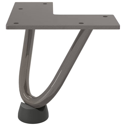 Natural Steel Hairpin Legs for Coffee Table 4pcs - 10cm Solid Steel