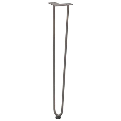 Natural Steel Hairpin Legs for Console Table - 4pcs, 72cm Solid Steel
