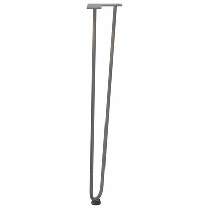 Natural Steel Hairpin Legs for Console Table - 4pcs, 72cm Solid Steel