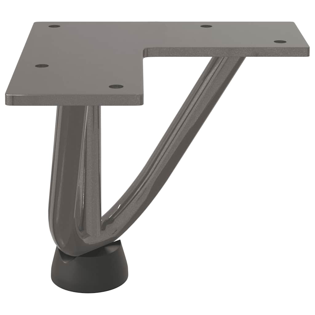 10cm Natural Steel Hairpin Legs, 4pcs for Coffee Table