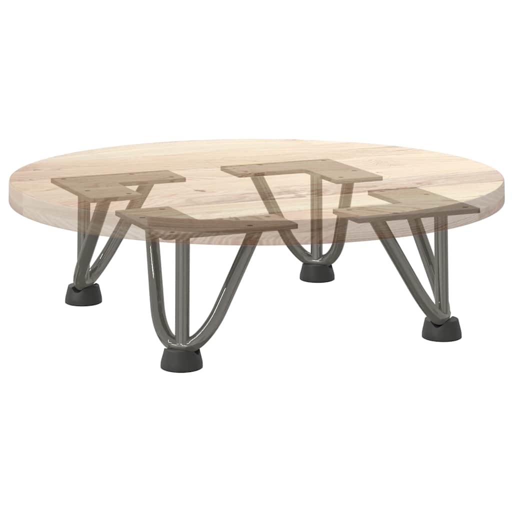 10cm Natural Steel Hairpin Legs, 4pcs for Coffee Table