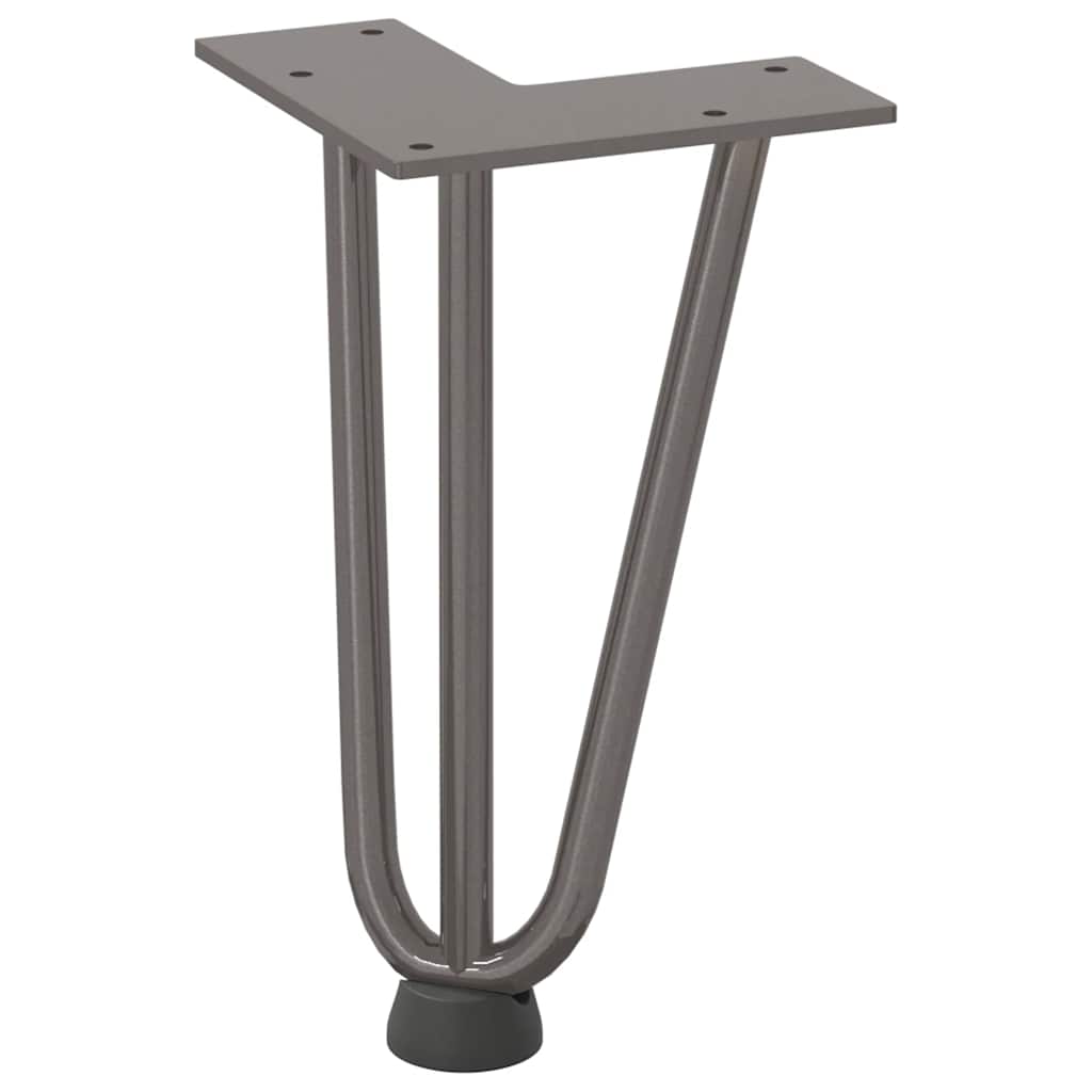 Natural Steel Hairpin Legs for Coffee Table, 4 Pcs, 20cm Solid Steel