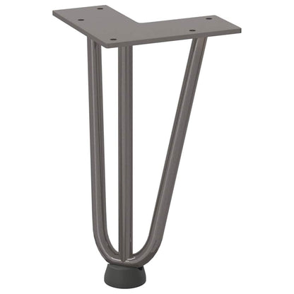 Natural Steel Hairpin Legs for Coffee Table, 4 Pcs, 20cm Solid Steel