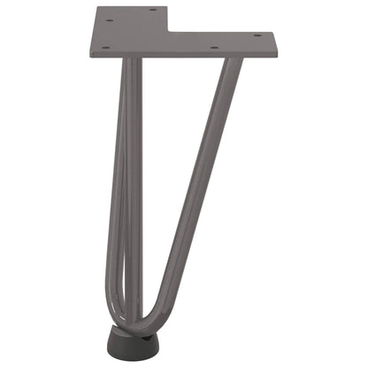 Natural Steel Hairpin Legs for Coffee Table, 4 Pcs, 20cm Solid Steel