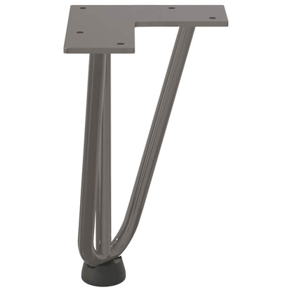 Natural Steel Hairpin Legs for Coffee Table, 4 Pcs, 20cm Solid Steel