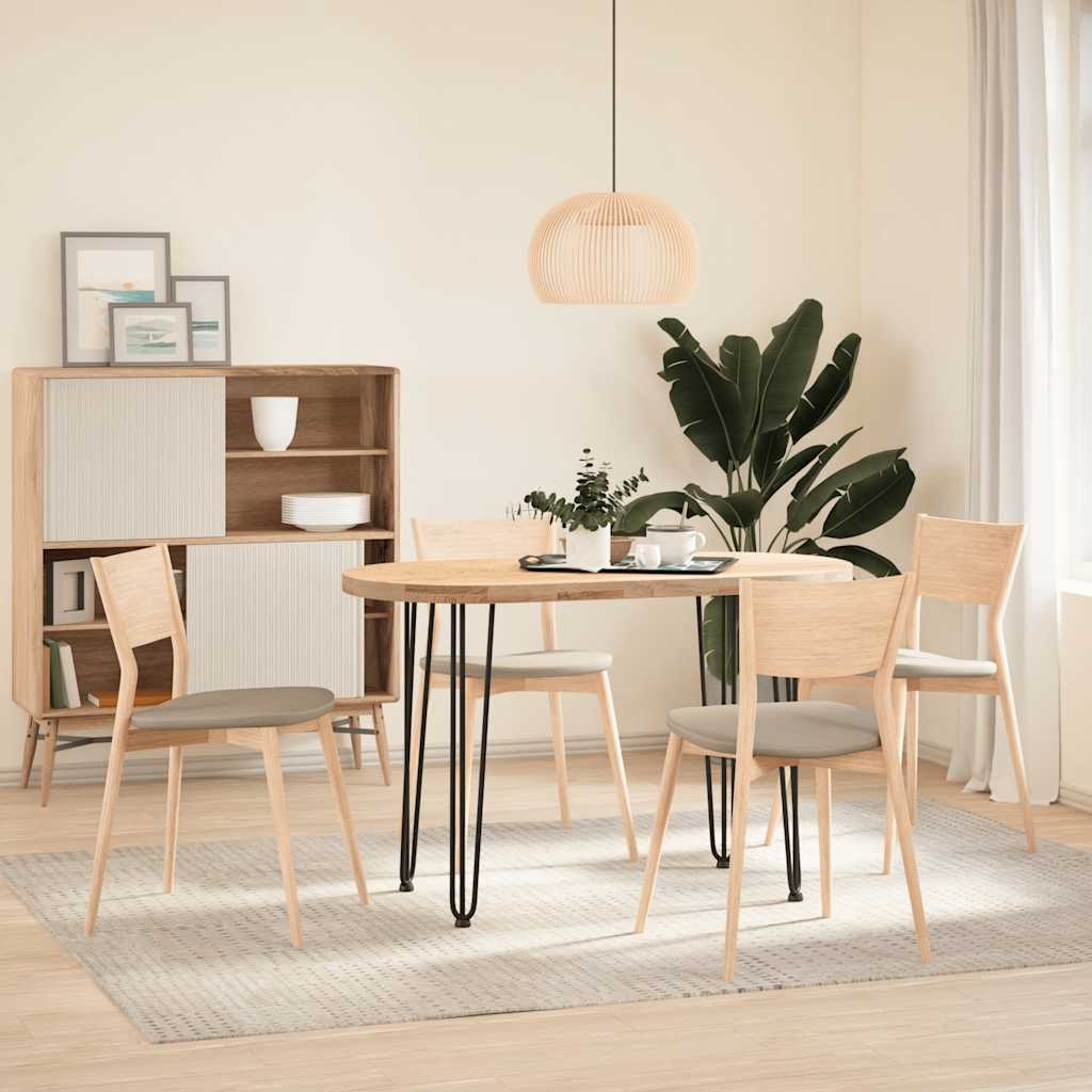 Black Solid Steel Hairpin Legs for Console Table, 72cm - Set of 4